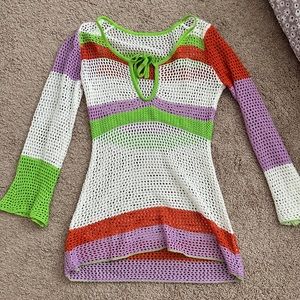 Trendy Crochet Cover Up/Dress